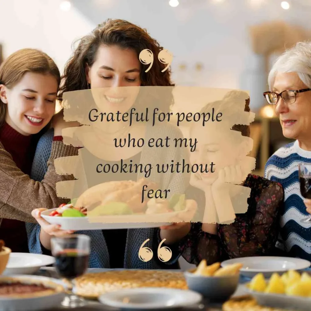 Short Funny Thanksgiving Quotes for Family