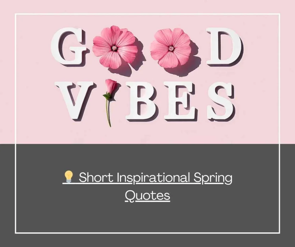 short spring quotes